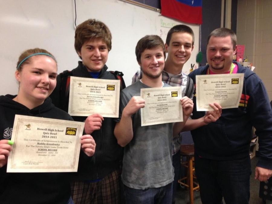 Quiz bowl team breaks record