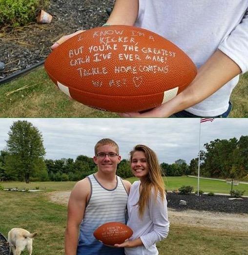 Seniors Greta Boyd and Greg Kearns. 