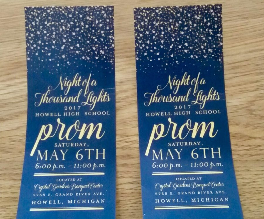 Prom tickets sold at all lunches